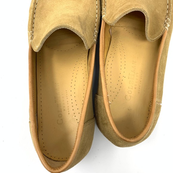 Cole Haan‎ Crafted in Italy Tan Suede Women's Leather Loafer 8.5 - Picture 5 of 6